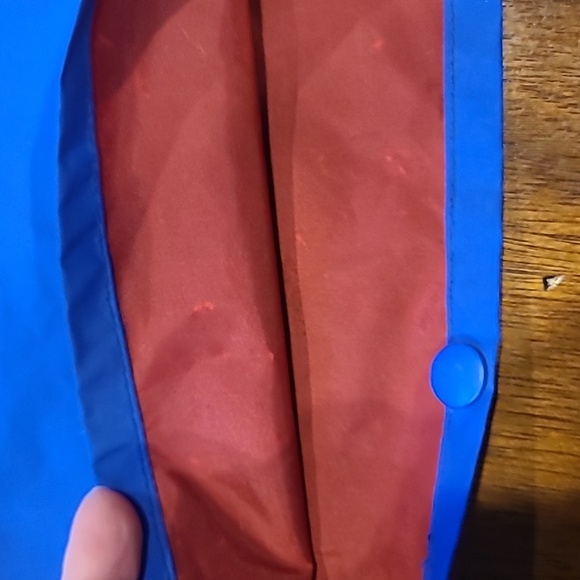 Columbia L Mens Blue Rain Pants Snap Pockets and Elastic Waist Durable.  Vintage - Picture 2 of 7